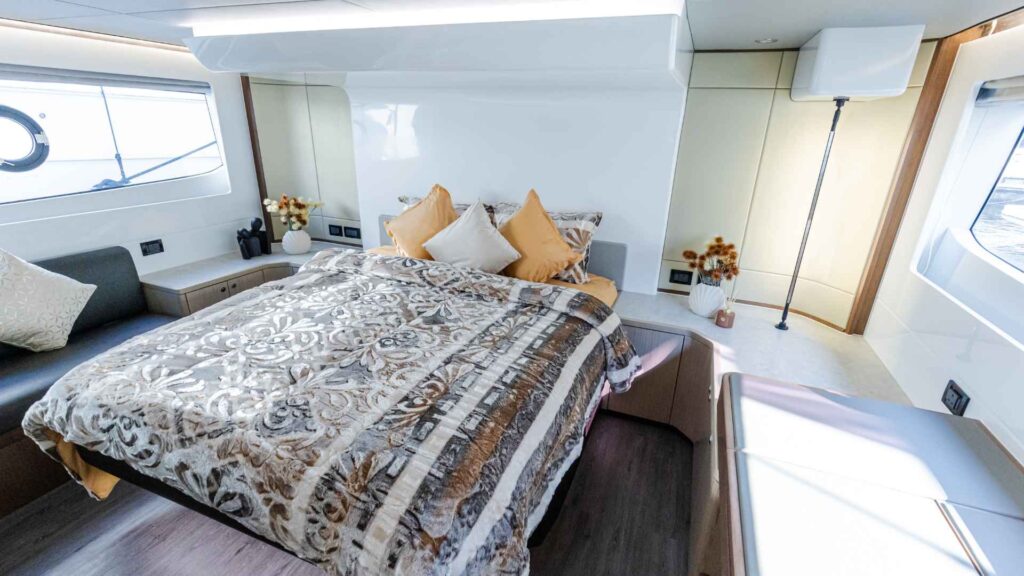 OceanWalker X53 — guest cabin, Revolution Power Catamarans