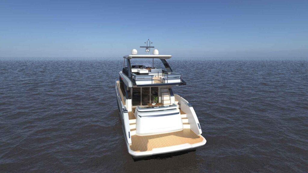 OceanWalker X62 — stern view, Revolution Power Catamarans