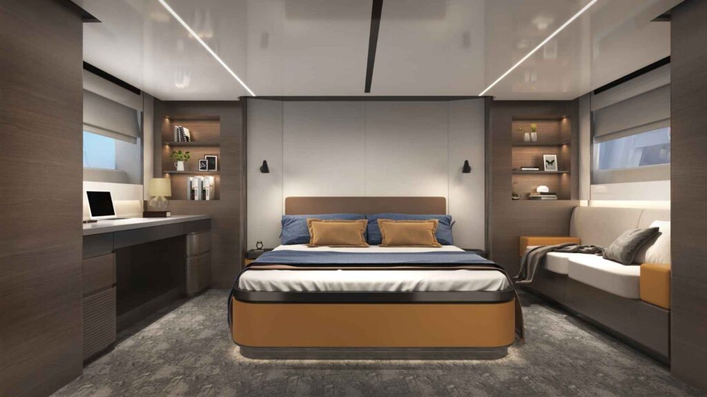 OceanWalker X62 — VIP cabin, Revolution Power Catamarans