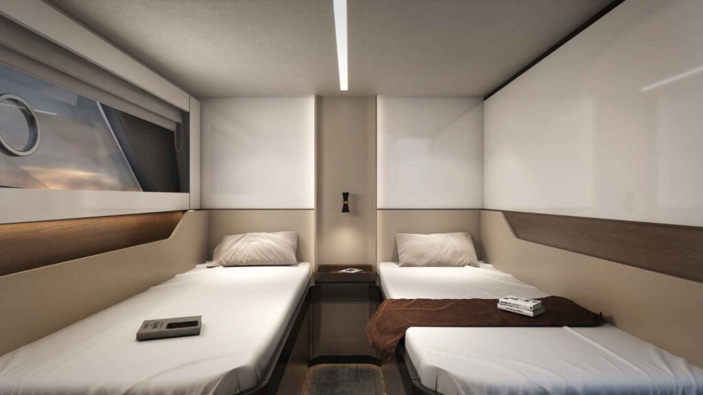 OceanWalker X62 — guest cabin, Revolution Power Catamarans