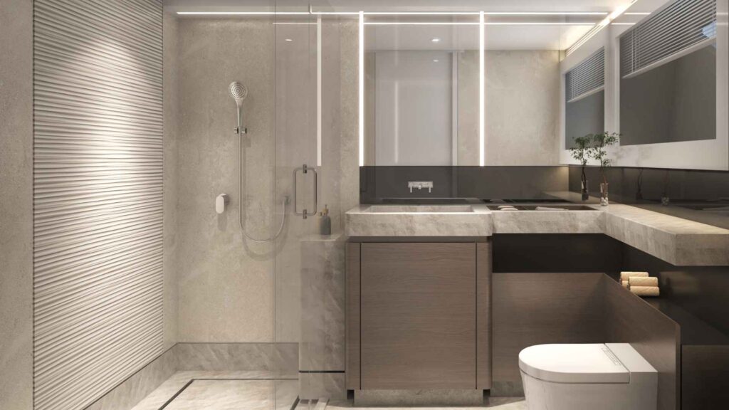 OceanWalker X62 — bathroom, Revolution Power Catamarans